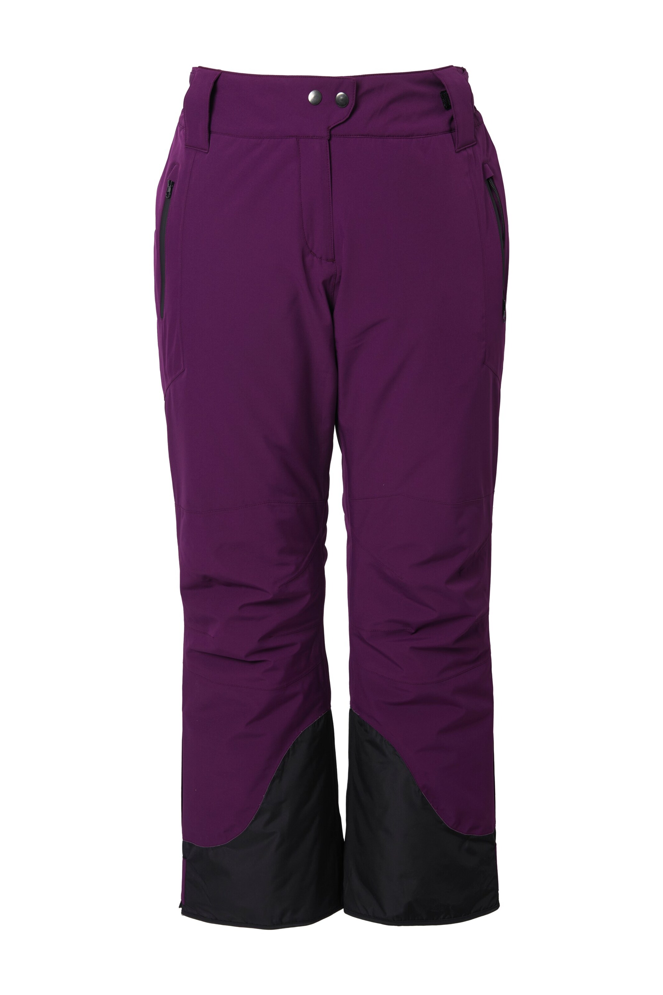 Ulla Popken Regular Weatherproof pants in Purple: front