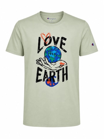 Champion - Camiseta en verde: frente