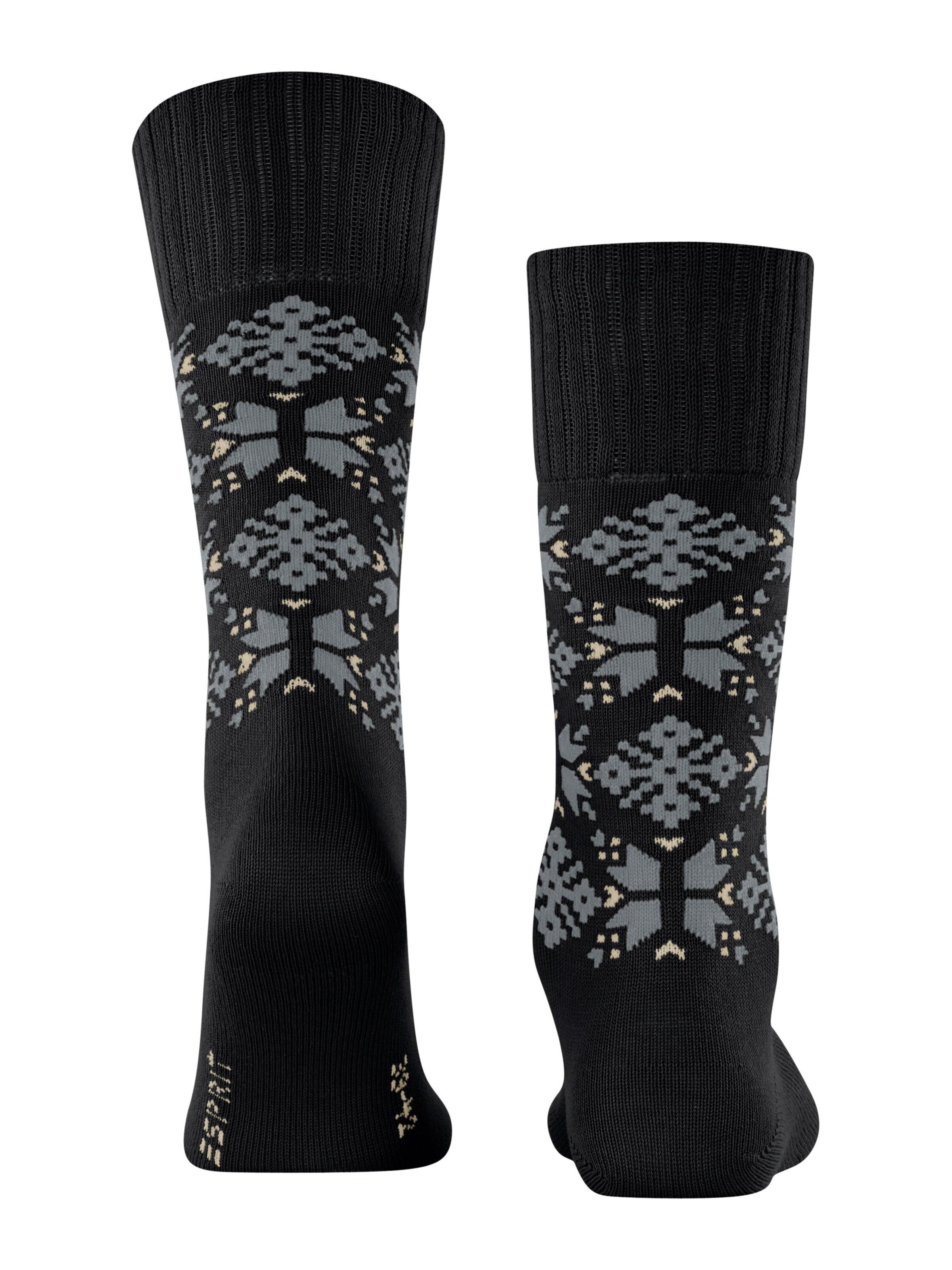 ESPRIT Socks 'Winter Star' in Black