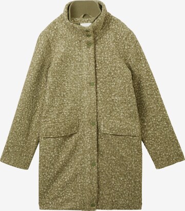 TOM TAILOR DENIM Between-Seasons Coat in Green: front