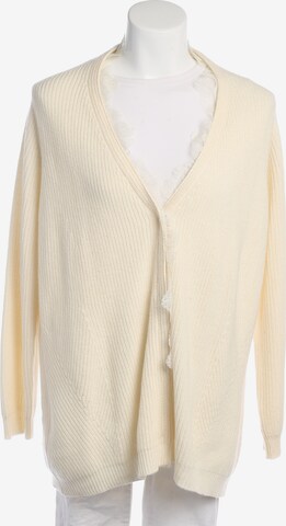 Ermanno Scervino Pullover / Strickjacke L in Weiß: Vorderseite
