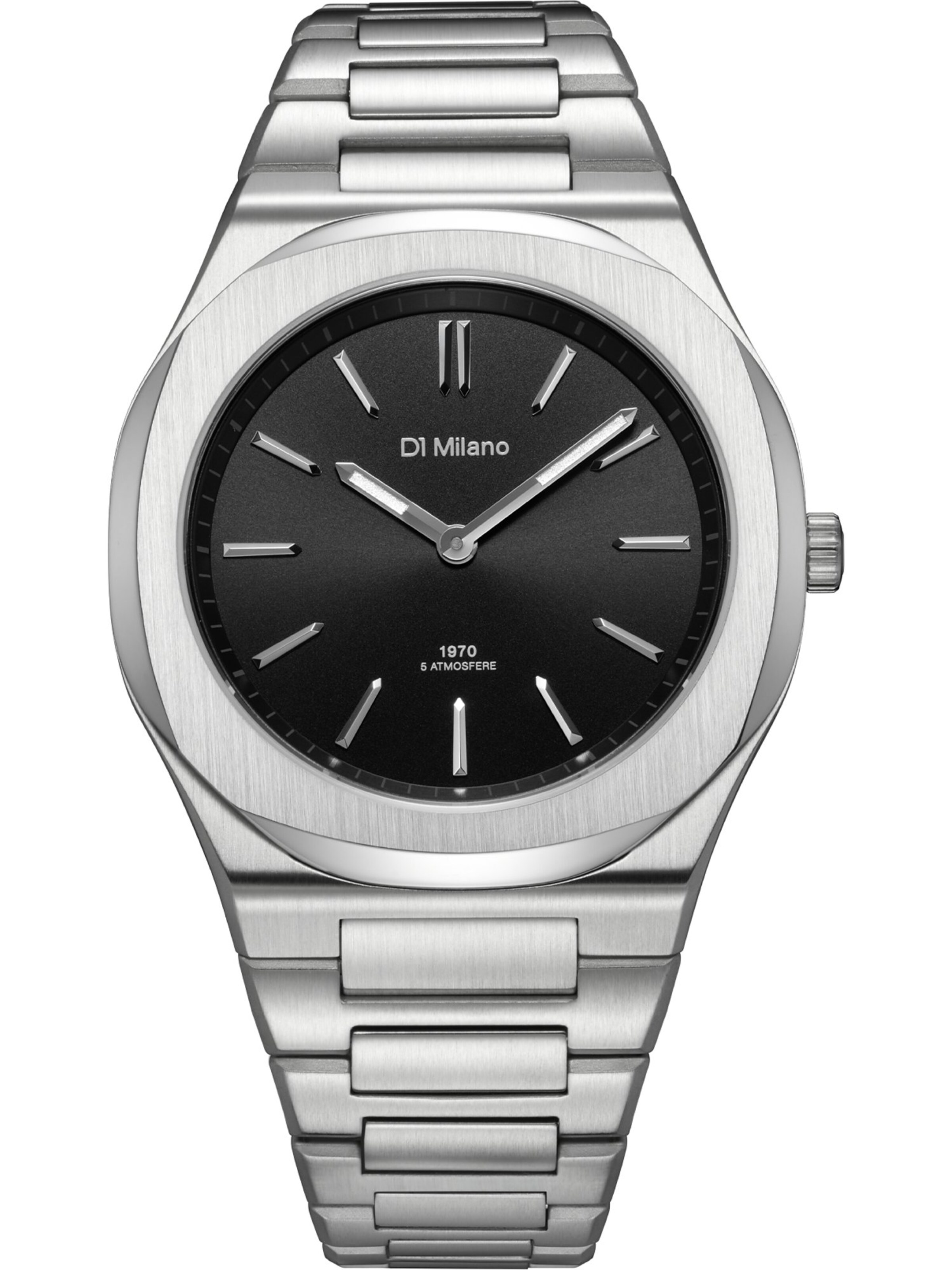 D1 Milano Analog Watch in Black: front