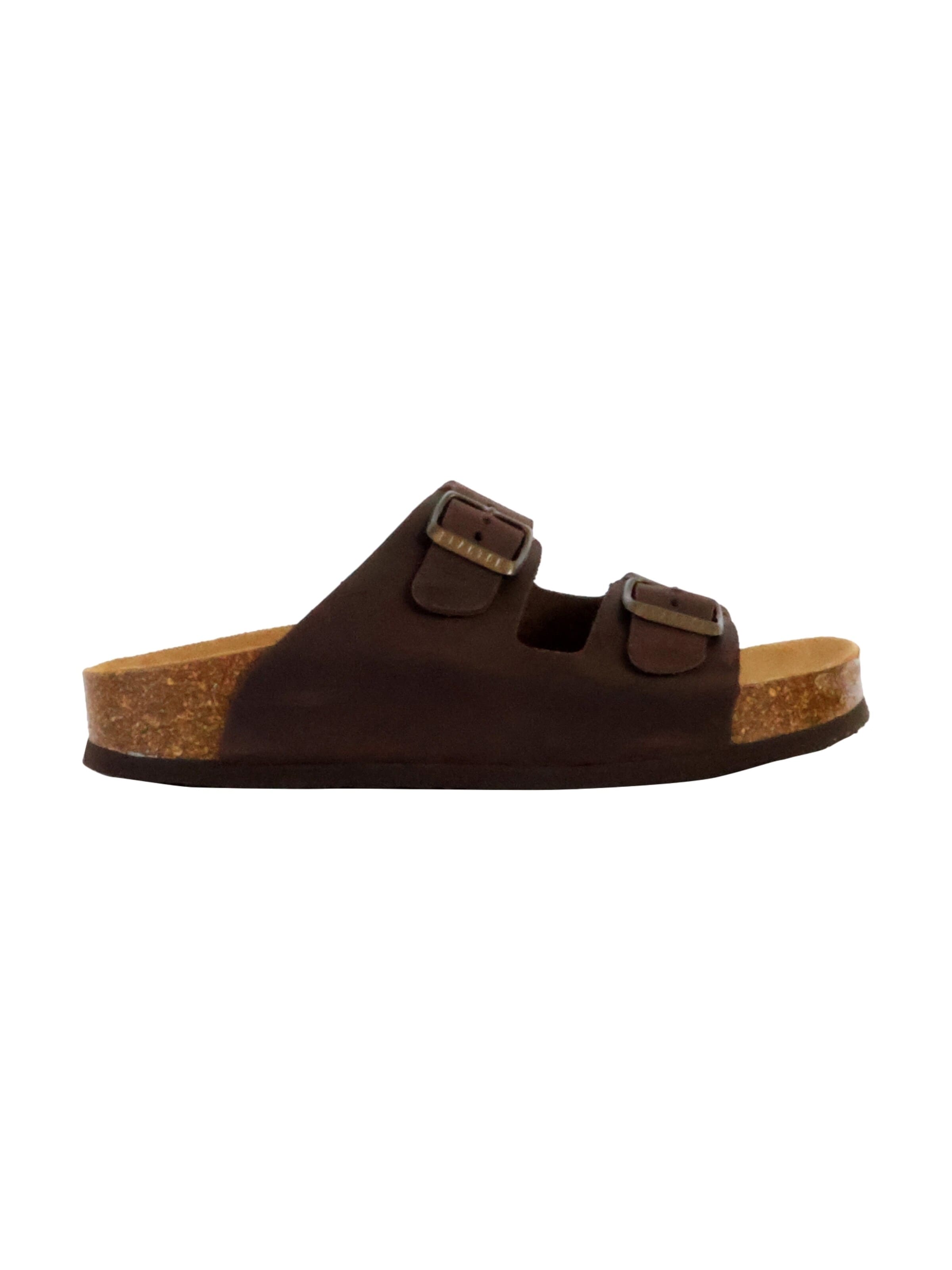 Plakton Mules in Brown: front