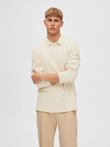 SELECTED HOMME Shirt 'Dave' in Beige: voorkant