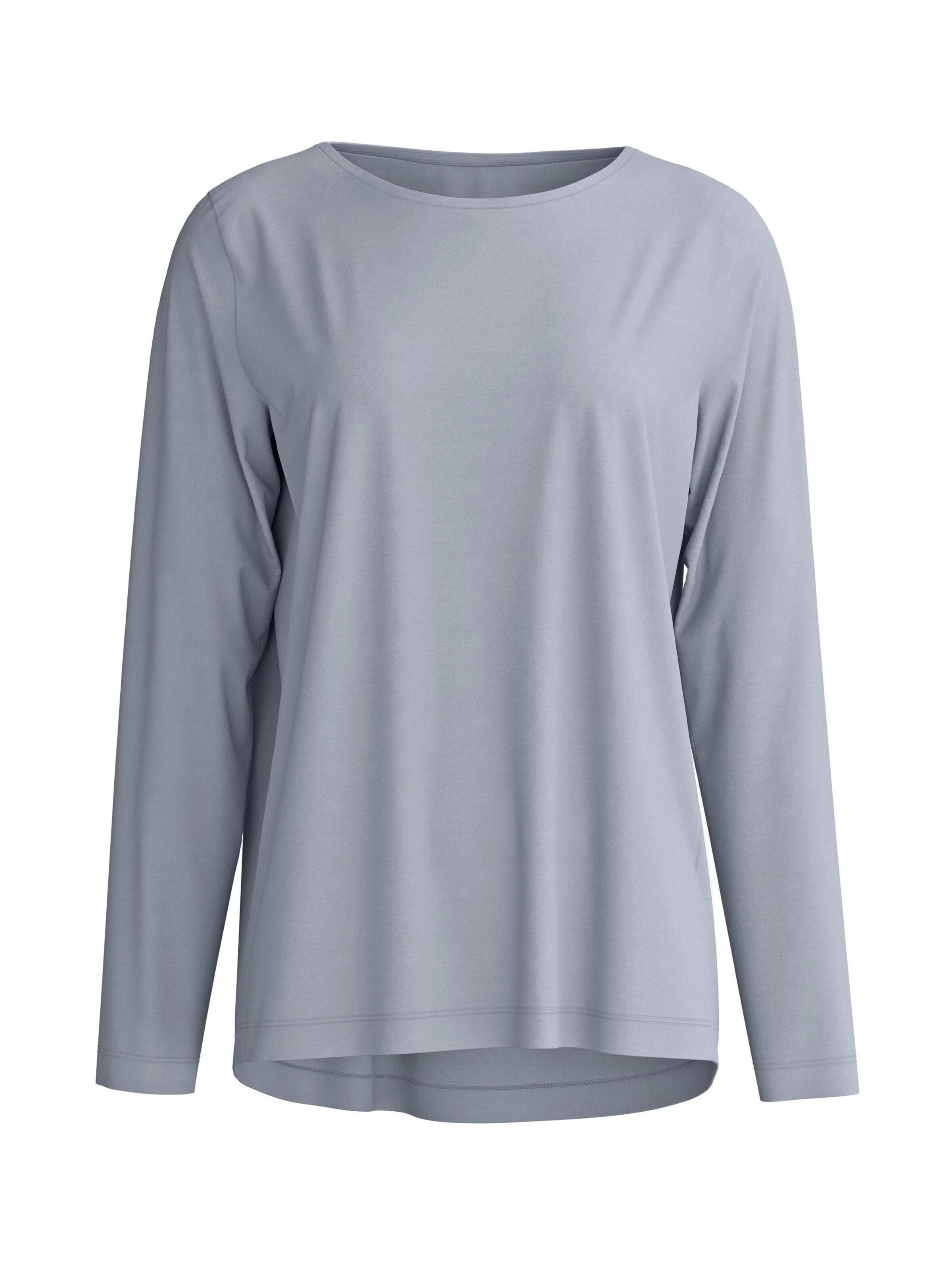 Camicia da notte 'DEEPSLEEPWEAR Warming' di CALIDA in grigio: frontale