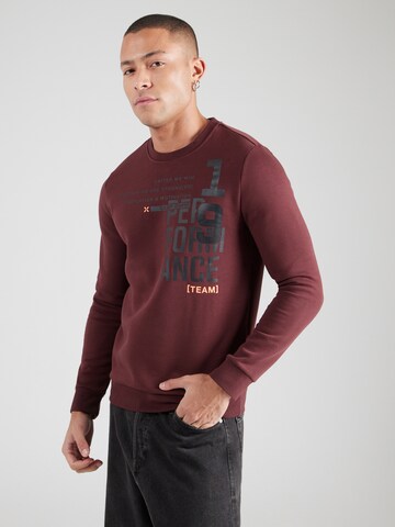 CAMP DAVID Sweatshirt in Red: front