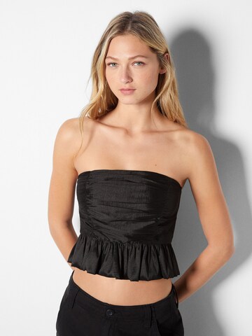 Bershka Top in Schwarz