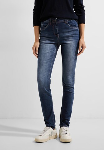 CECIL Slimfit Jeans in Blauw: voorkant