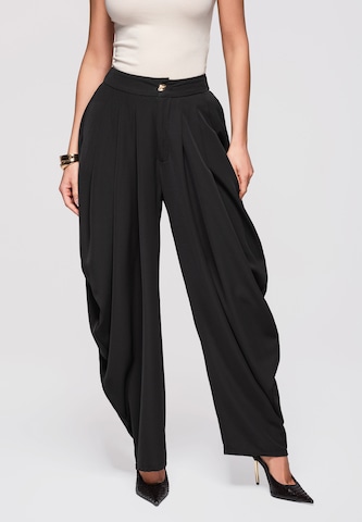Ombre Barrel Hose in Schwarz: Vorderseite