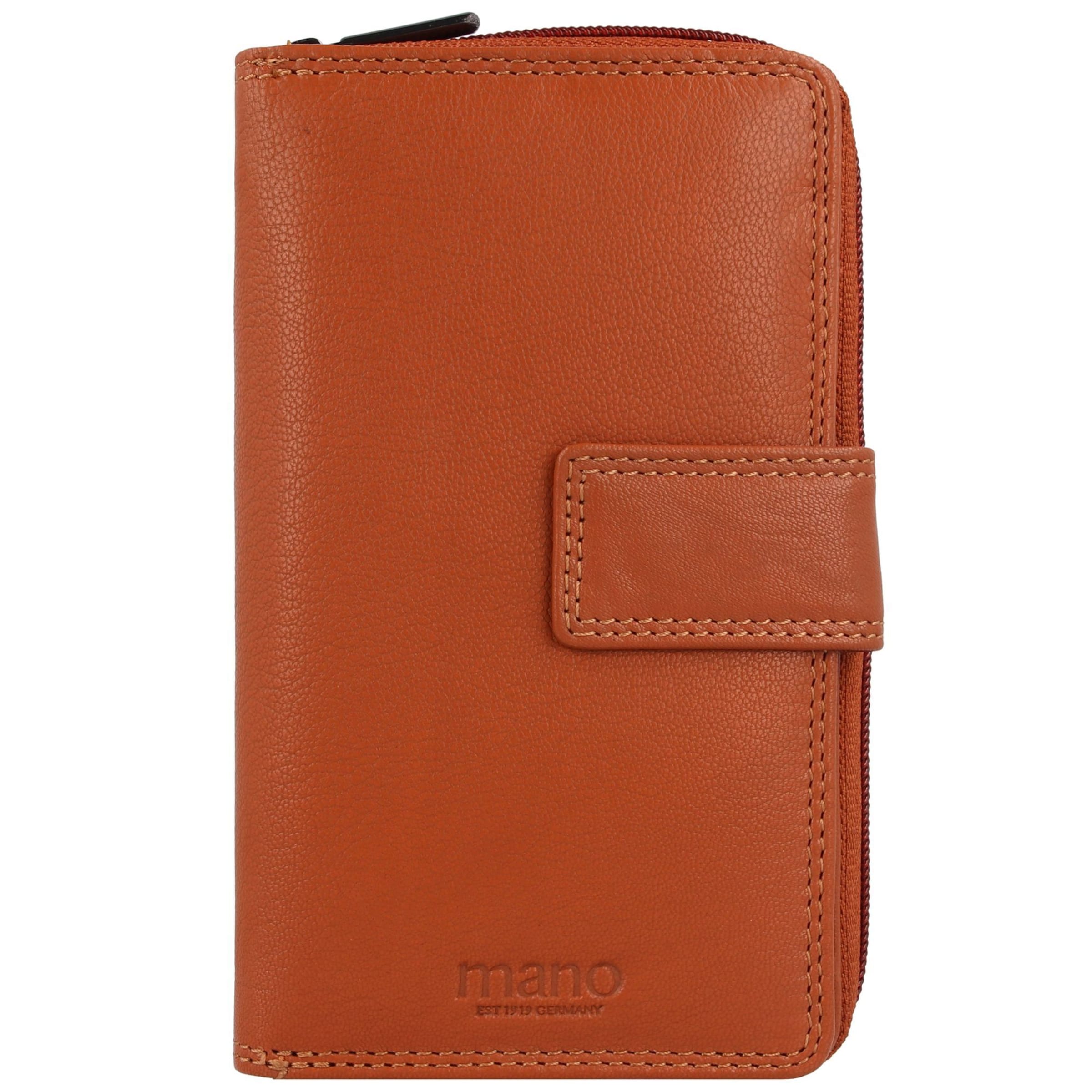 mano Portemonnaie 'Donna Giulia' in Orange: Vorderseite