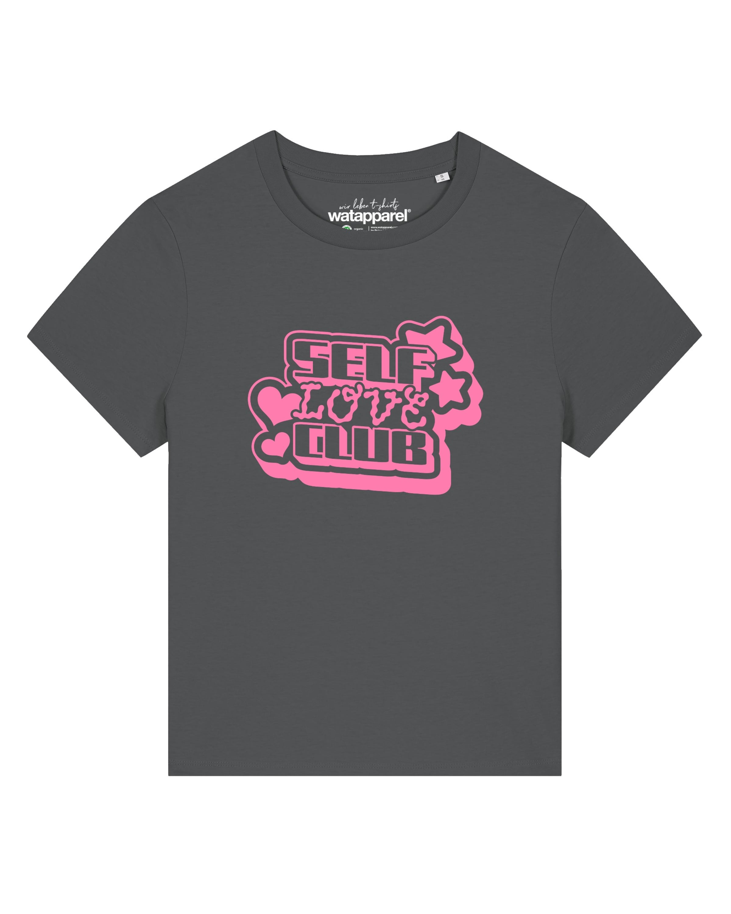 Watapparel Shirt 'Self love Club' in Grey: front