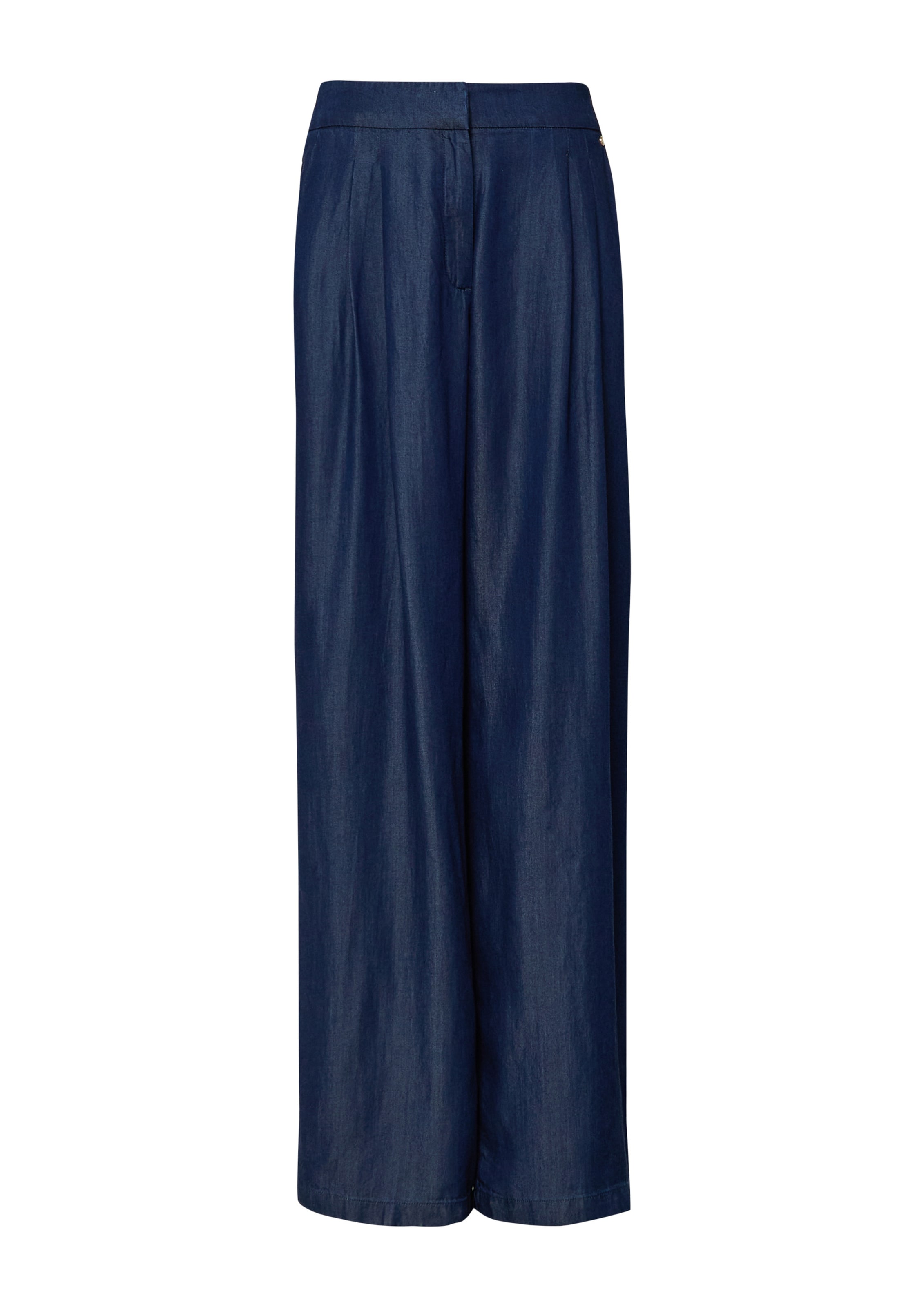 s.Oliver Wide leg Trousers in Blue: front