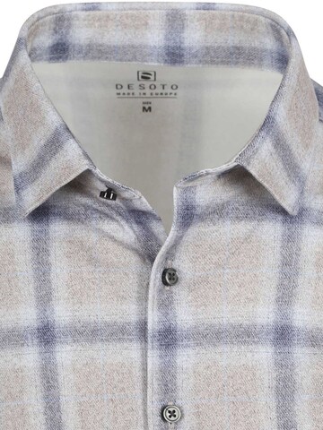 DESOTO Slim fit Button Up Shirt in Blue