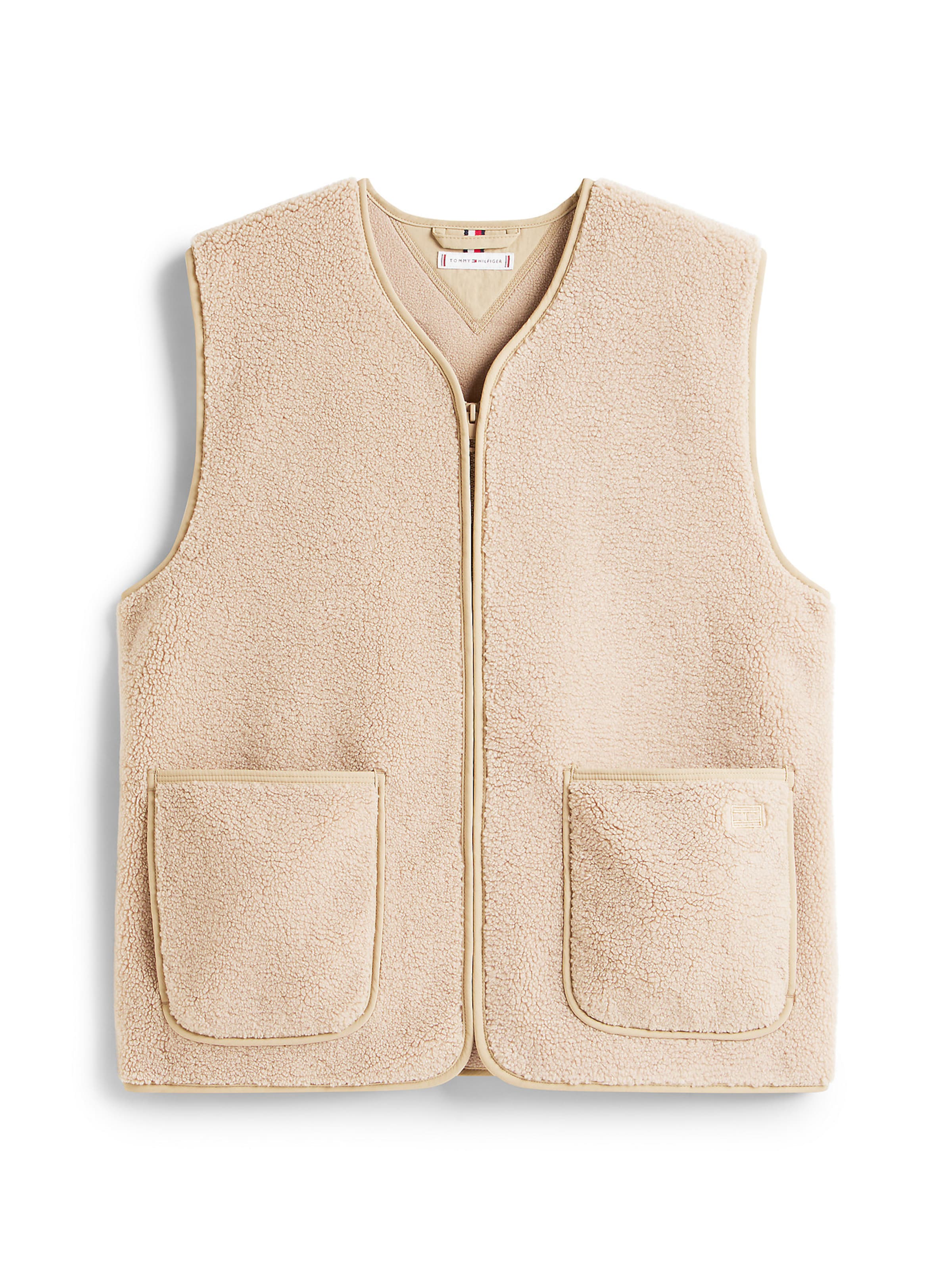 TOMMY HILFIGER Vest in Beige: front