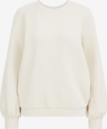 Sweat-shirt WE Fashion en blanc : devant