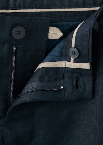 MANGO MAN Slimfit Hose 'Oyster' in Blau