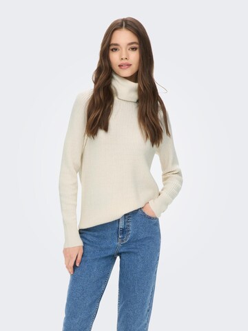 ONLY Sweater 'Katia' in Beige: front