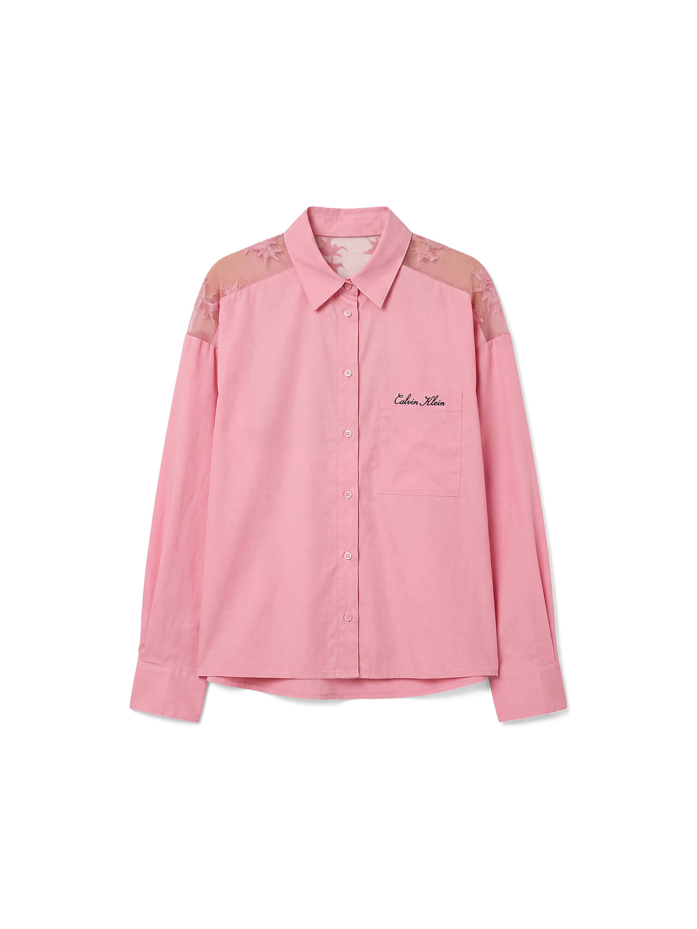 Calvin Klein Schlafshirt in Pink: Vorderseite