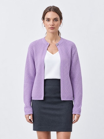 RYVAN Knit cardigan 'Strickjacken' in Purple: front