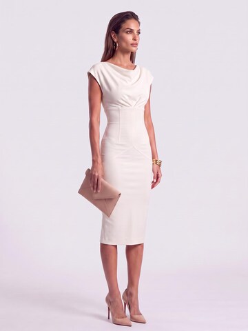 AUDRAY - Vestido de tubo 'JACKIE' en beige: frente
