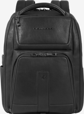 Piquadro Rucksack 'Carl' in Schwarz: predná strana