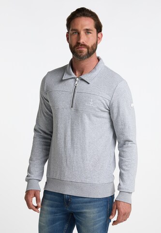 DreiMaster Maritim Sweatshirt in Grey: front