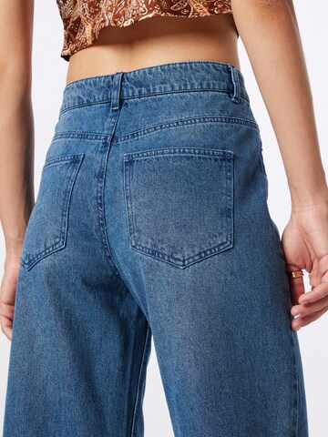 PIECES Wide Leg Jeans 'ELLI' in Blau