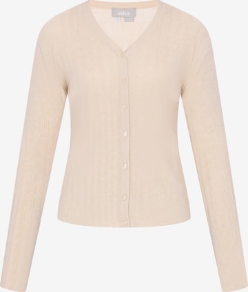 Usha - Cárdigan 'Casual' en beige: frente