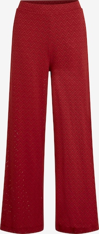 Wide leg Pantaloni de la O'NEILL pe roșu: față