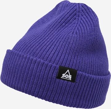 SOS Beanie 'Rogla' in Purple: front