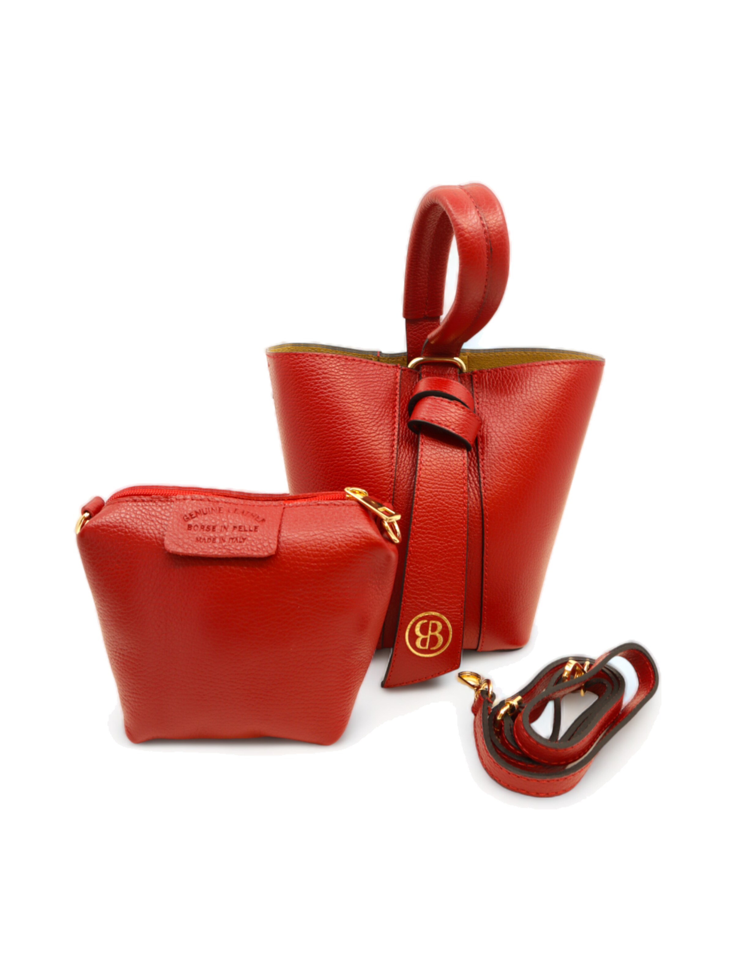 BESSO Handbag 'Sensibilità Funzionale' in Red: front