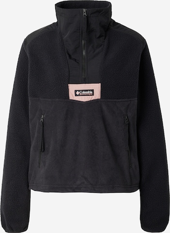 Pull-over de sport COLUMBIA en noir : devant