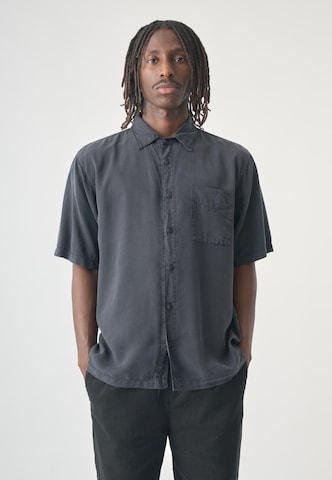 Cleptomanicx Regular fit Button Up Shirt 'Easy' in Grey: front