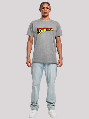 F4NT4STIC Shirt 'DC Comics Superhelden Superman' in Grijs