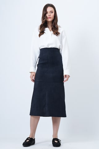 Trend Alaçatı Stili Skirt in Blue