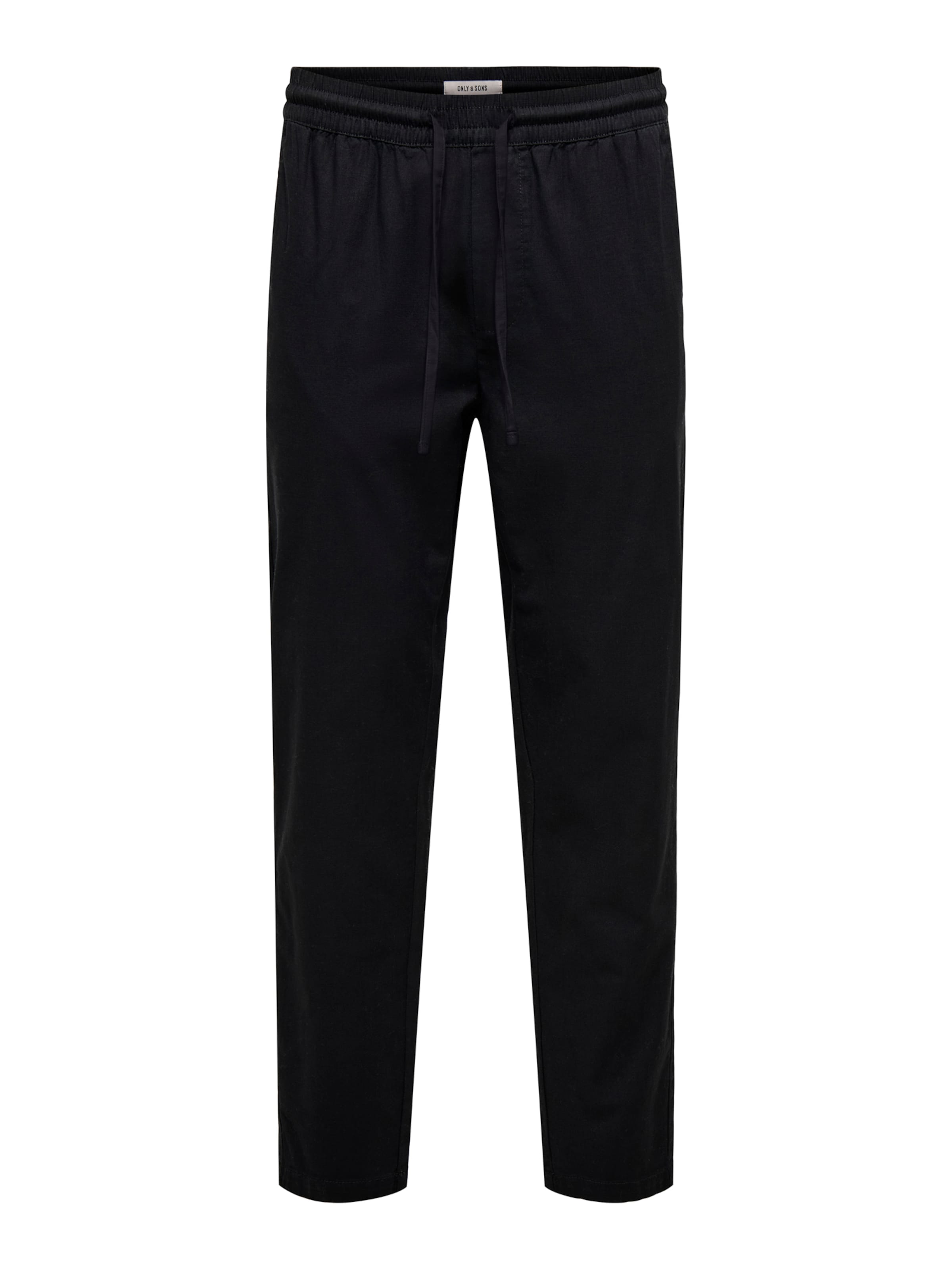 Pantalon 'ONSREID LINUS' Only & Sons en noir : devant