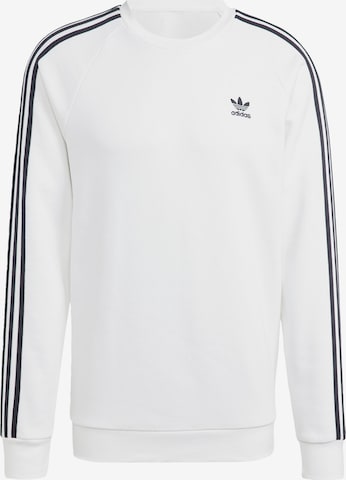 ADIDAS ORIGINALSSweater majica 'Adicolor Classics 3-Stripes' - bijela boja: prednji dio