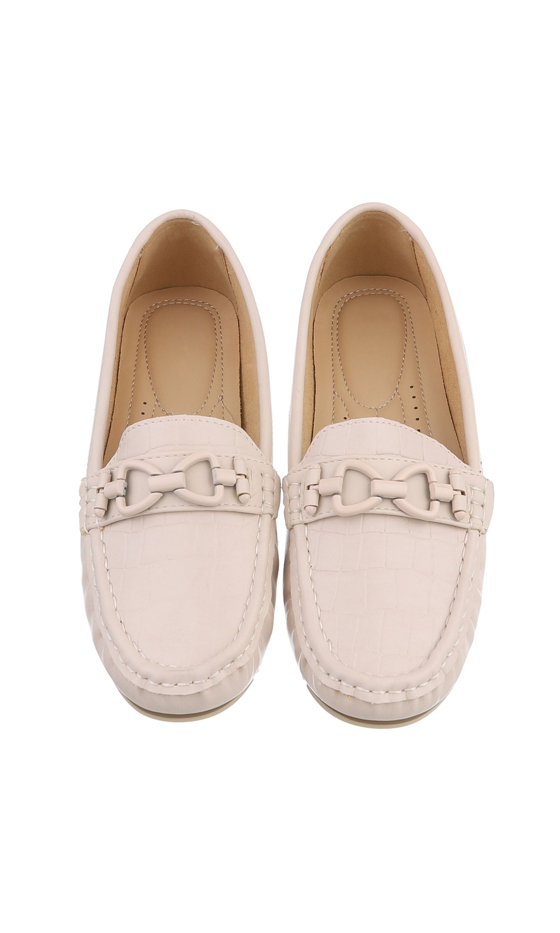 Ital-Design Classic Flats in Beige
