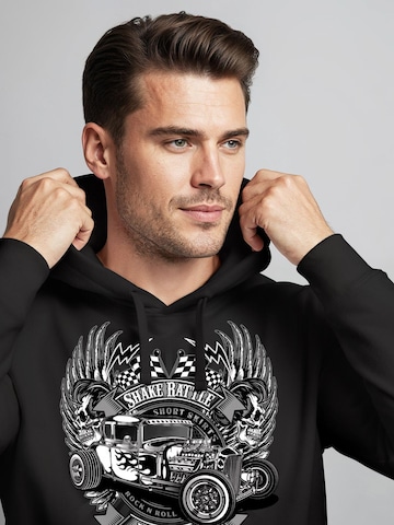 Neverless Sweatshirt 'Hot Rod' in Black