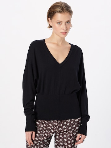 HUGO Red - Pullover 'Slinnye' em preto: frente