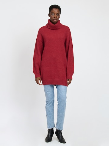 Influencer Pullover in Rot
