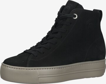 Paul Green High-Top Sneakers in Black: front