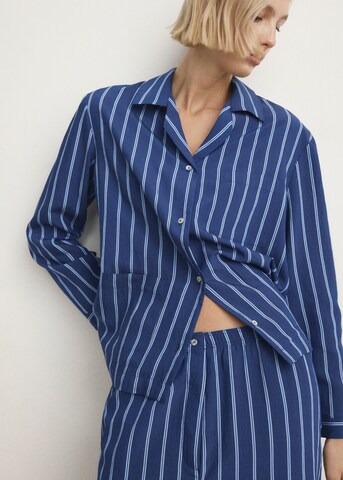 MANGO Schlafshirt 'Forzza' in Blau