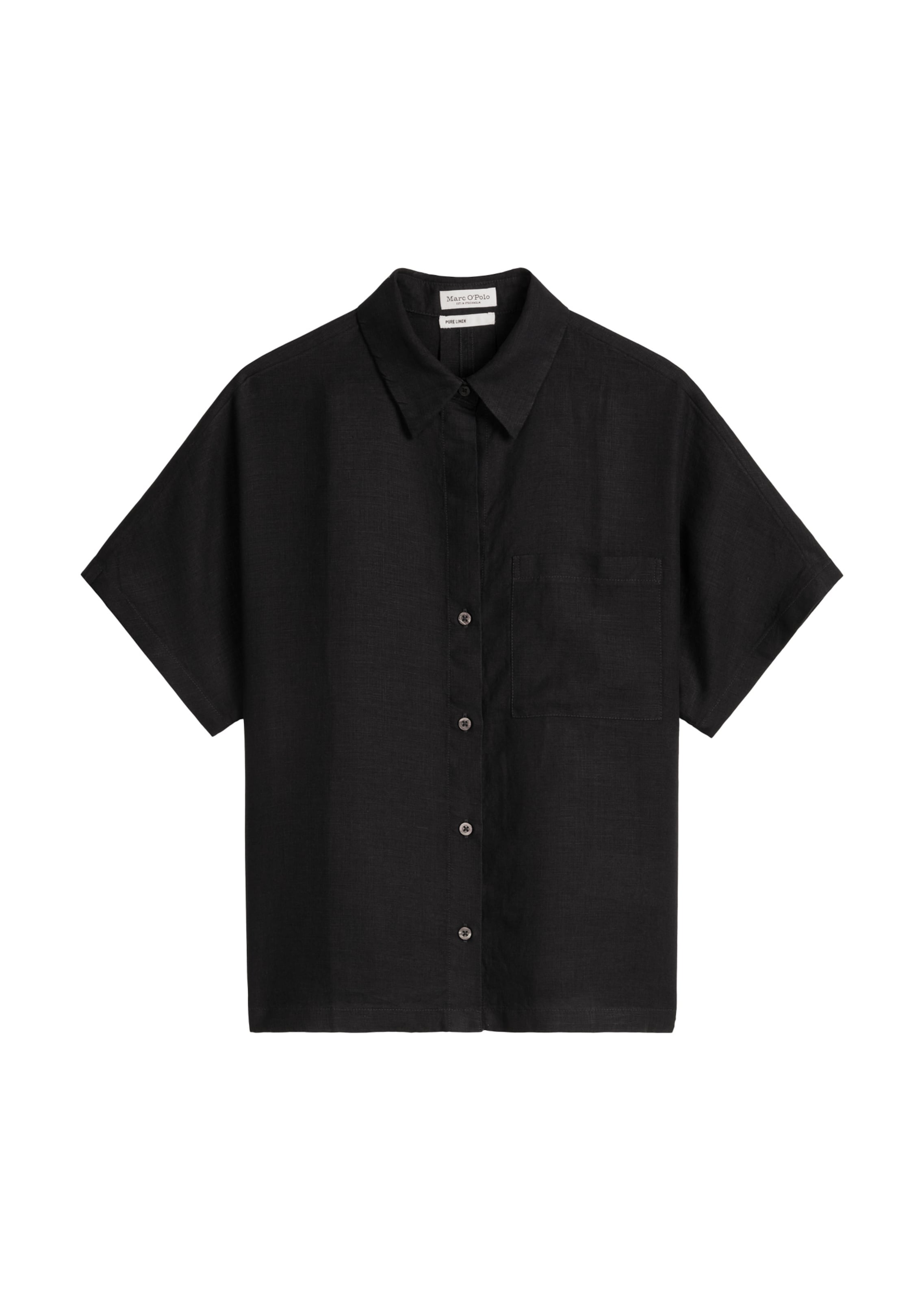Marc O'Polo Bluse in Schwarz: Vorderseite