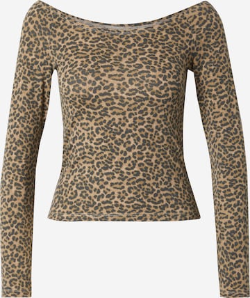 ONLY - Camiseta en marrón: frente