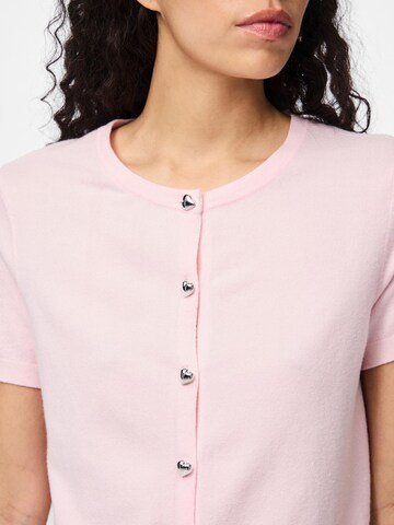Cardigan 'PCOrina' PIECES en rose
