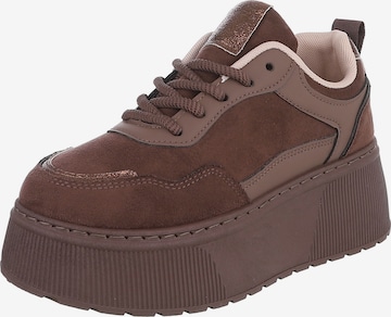 Ital-Design Sneakers in Braun: Vorderseite