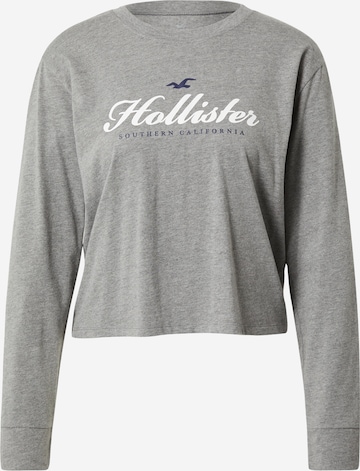 HOLLISTER Tričko – šedá: přední strana