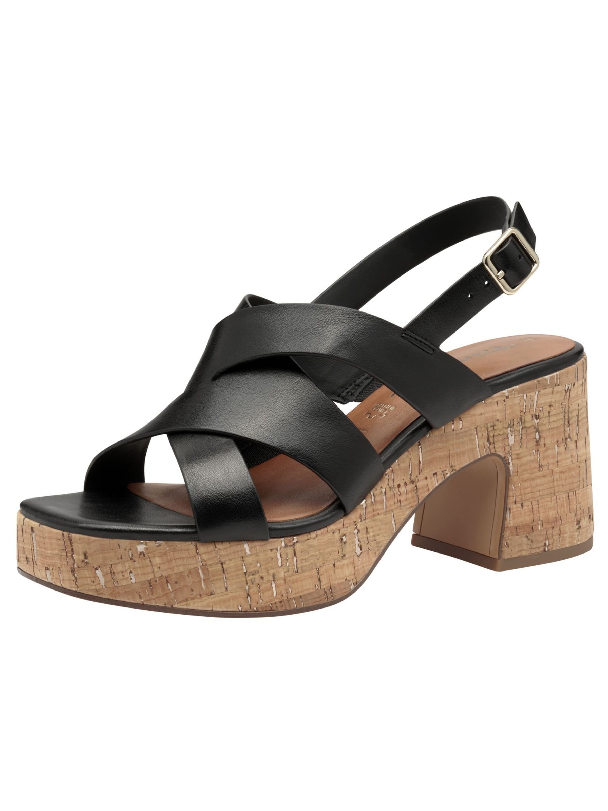 Tamaris Sandaal in de kleur Zwart, Productweergave