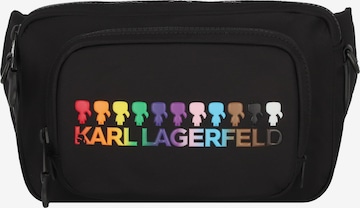 Karl Lagerfeld Fanny Pack 'Pride' in Black: front